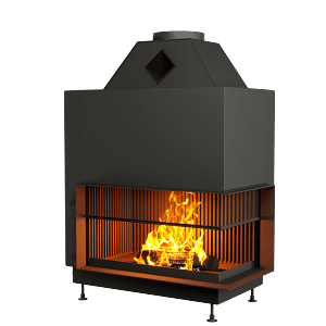 ОТКРЫТАЯ КАМИННАЯ ТОПКА С СЕТКОЙ АСТОВ О2С 9050